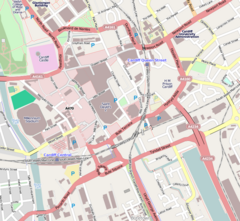 Map of Cardiff, Wales showing the location of Tŷ William Morgan