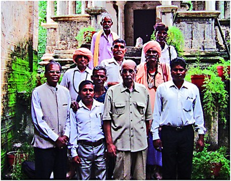 Mewar Bhil leaders with Maharana Mahendra Singh Mewar - 2016