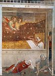 Der Traum Konstantins, aus dem Freskozyklus zum Leben des Hl. Silvester, Bardi di Vernio-Kapelle in Santa Croce