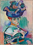 Woman with a Hat; by Henri Matisse; 1905; oil on canvas; 80.7 x 59.7 cm; San Francisco Museum of Modern Art (San Francisco, US)[259]