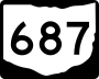 State Route 687 marker