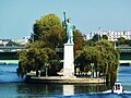 Paris – Île aux Cygnes vom Pont Mirabeau aus (Oktober 2011)