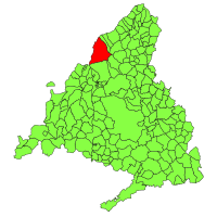 Municipal location within the Community of Madrid.