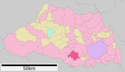 Location of Sayama in Saitama Prefecture