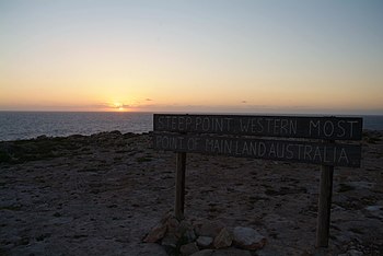 The "final sunset" in Australia, at Steep Point