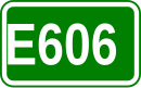 Zeichen der Europastraße 606