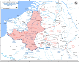 Het front bij de aanvang van de Leieslag.