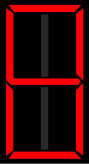 Eight-segment display displaying an 8