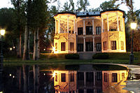 A night view of the palace