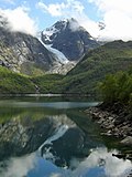 A Bondhusbreen gleccser a Folgefonna Nemzeti Parkban