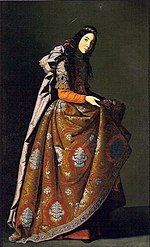 Painting of Saint Casilda, by Francisco de Zurbarán