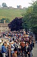 Procession approaching churchyard gates