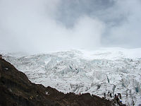 Eeuwige sneeuw op de Cayambe