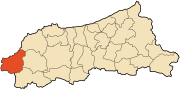 Location of Ziama Mansouria in the Jijel Province