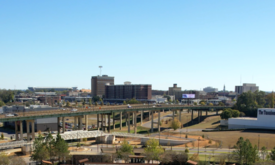 View of Downtown Tuscaloosa from the amphitheater