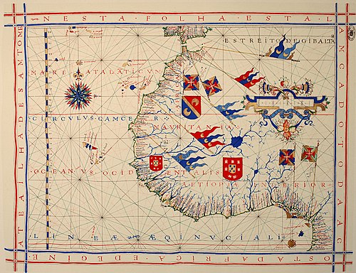 1571 Portuguese nautical chart