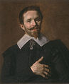 Frans Hals (zugeschrieben): Mann mit der Hand auf dem Herzen (Öl auf Leinwand, 1632)