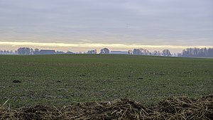 De wierde van Het Bultje gezien vanuit het noorden (Broeksterweg)