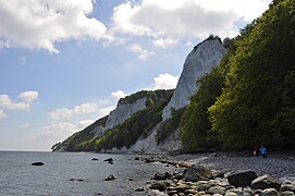 Königsstuhl und Victoriasicht vom Strand aus gesehen (2011)