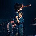 Marcus Mumford, performing at Aviemore. Scotland. August 2015.