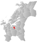 Kart over Klæbu Tidligere norsk kommune