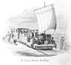 A sail bogey train on the Herne Bay pier in the 19th century