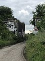 Abschnitt der Kopfsteinpflasterstraße auf dem Radsportklassiker Paris-Roubaix