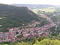 Salins-les-Bains, Blick auf die Oberstadt