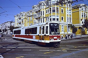 Boeing Vertol LRV in San Francisco im Jahr 1980