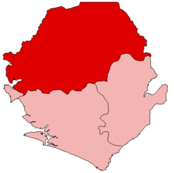 Location of شمالی صوبہ Northern Province