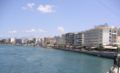 Die Strandpromenade des Inselteils der Stadt Chalkida