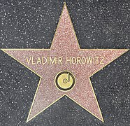 The star for Vladimir Horowitz on the Hollywood Walk of Fame