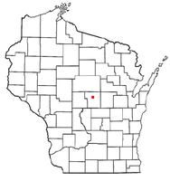 Location of Stevens Point, Wisconsin