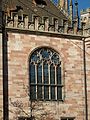 Rundbogiges Maßwerkfenster des St. Johanner Ratssaales