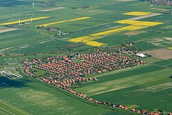 Aerial view of Neßmersiel