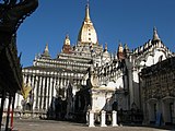 Ananda Temple, The fusion of Mon and Indian architecture located in Bagan, Myanmar