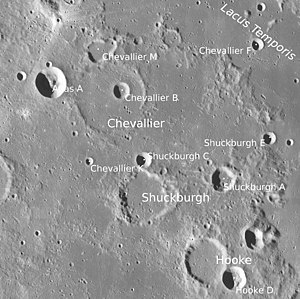 Chevallier und Umgebung (LROC-WAC)