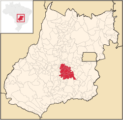 Location in the state of Goiás