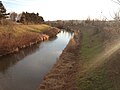 Die Große Tulln in Langenrohr flussaufwärts gesehen