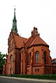 Herz-Jesu-Kirche in Bernau bei Berlin, Ostseite (Ulitzkastraße).