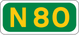 N80 road shield}}