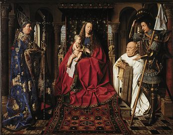 Madonna met kanunnik Joris van der Paele 1434-1436 Groeningemuseum in Brugge