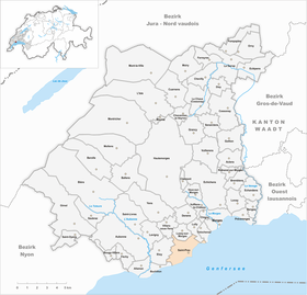 Karte von Saint-Prex