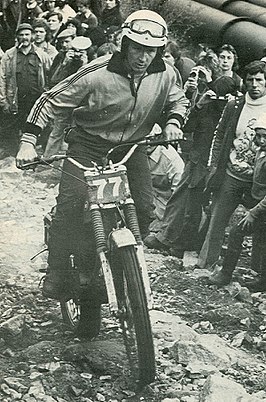 Rathmell op een Montesa Cota 348 (1977)