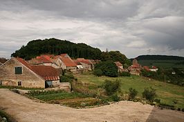 Gezicht op Montjustin-et-Velotte