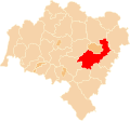 Lage des Landkreises Wrocław in der Woiwodschaft Niederschlesien