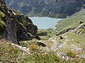 Blick auf den Stausee Lag da Pigniu