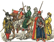 Polnische Soldaten zwischen 1633–1668.