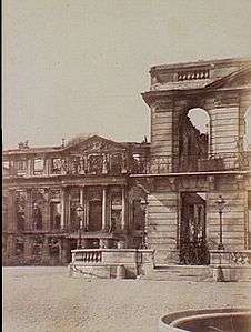 The burnt-out shell in 1870