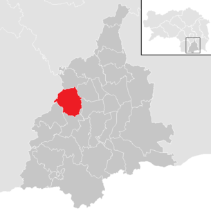 Lage der Gemeinde Sankt Nikolai im Sausal im Bezirk Leibnitz (anklickbare Karte)